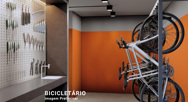 Imagem preliminar — bicicletário — TAG Aclimação